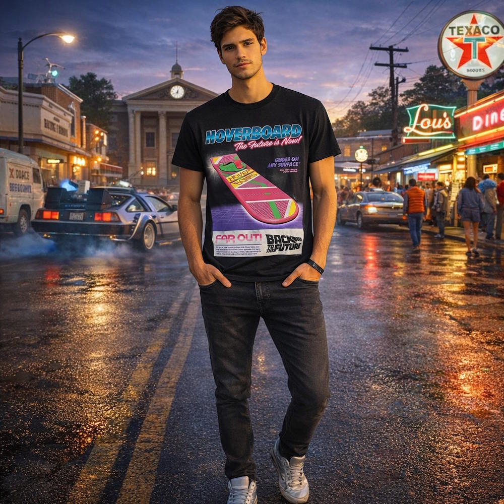 【予約商品】 BACK TO THE FUTURE バックトゥザフューチャー - BTTF Hoverboard / Tシャツ / メンズ