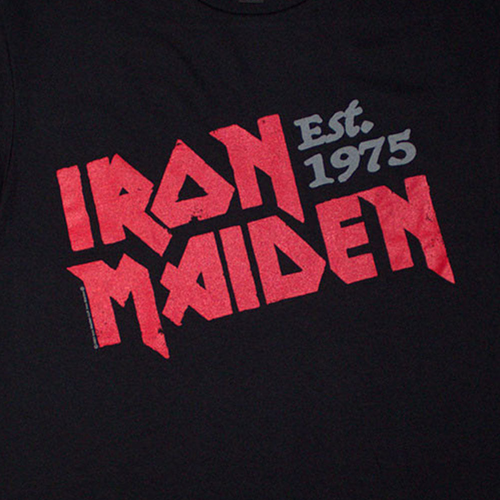 IRON MAIDEN アイアンメイデン (11月 来日 記念 ) - Est.1975 Slanted Logo / Tシャツ / メンズ