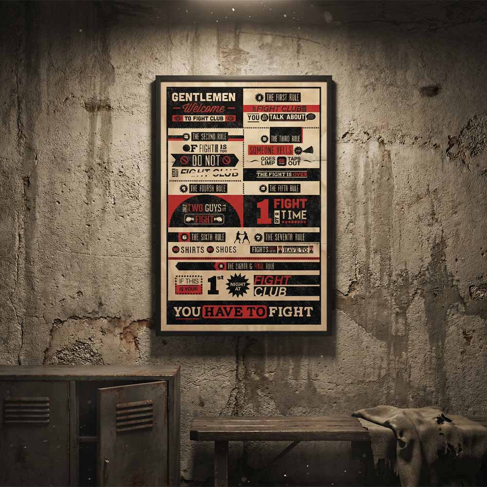 FIGHT CLUB ファイトクラブ - RULES / ポスター