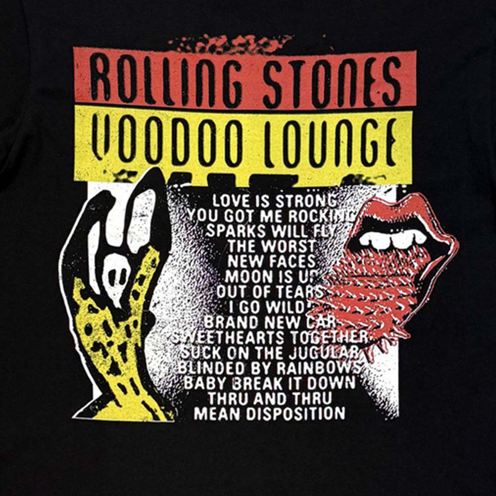 ROLLING STONES ローリングストーンズ - Voodoo Lounge / バックプリントあり(復刻ツアーTシリーズ) / Tシャツ / メンズ