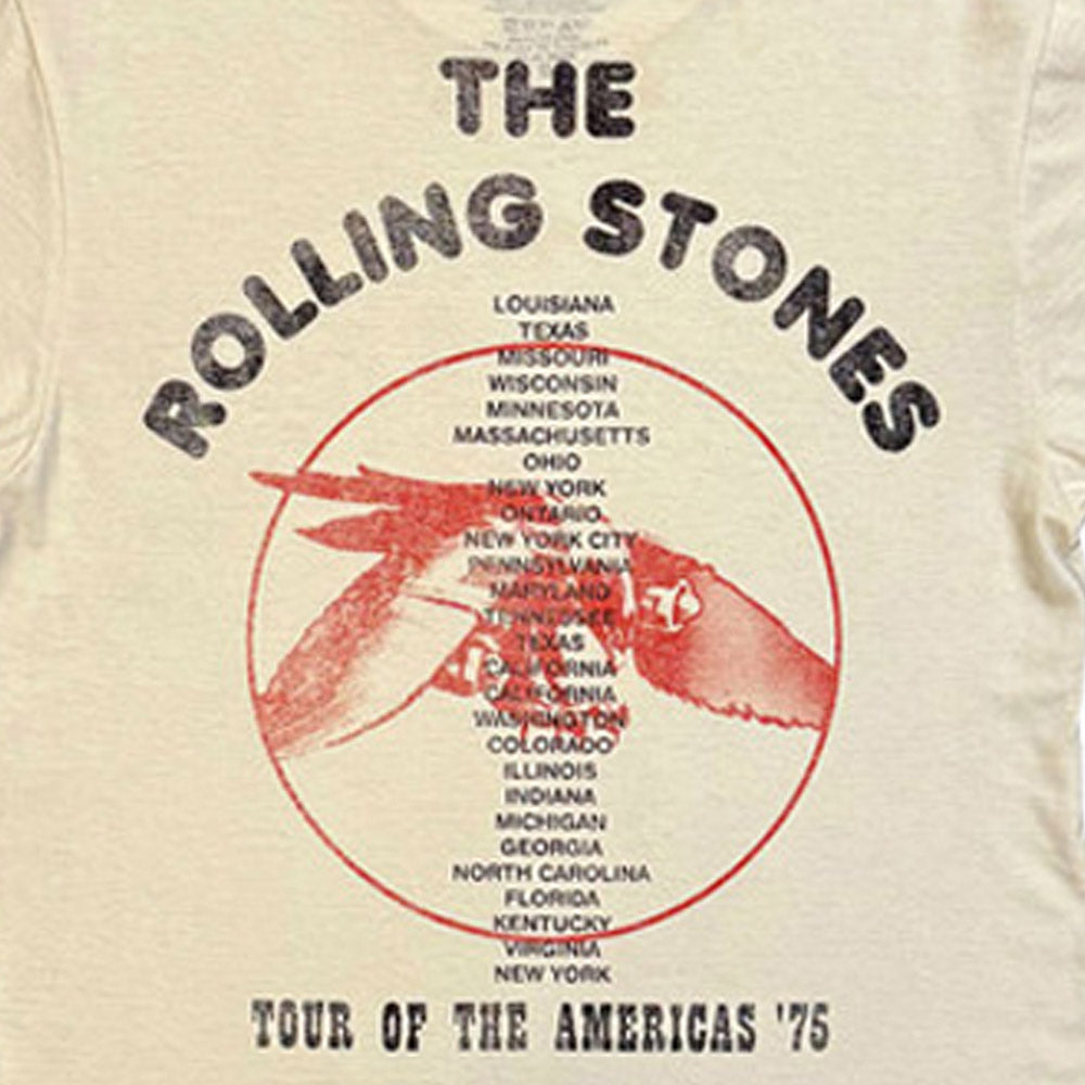【予約商品】 ROLLING STONES ローリングストーンズ (7月 新譜 記念 ) - New York City / バックプリントあり(復刻ツアーTシリーズ) / Tシャツ / メンズ