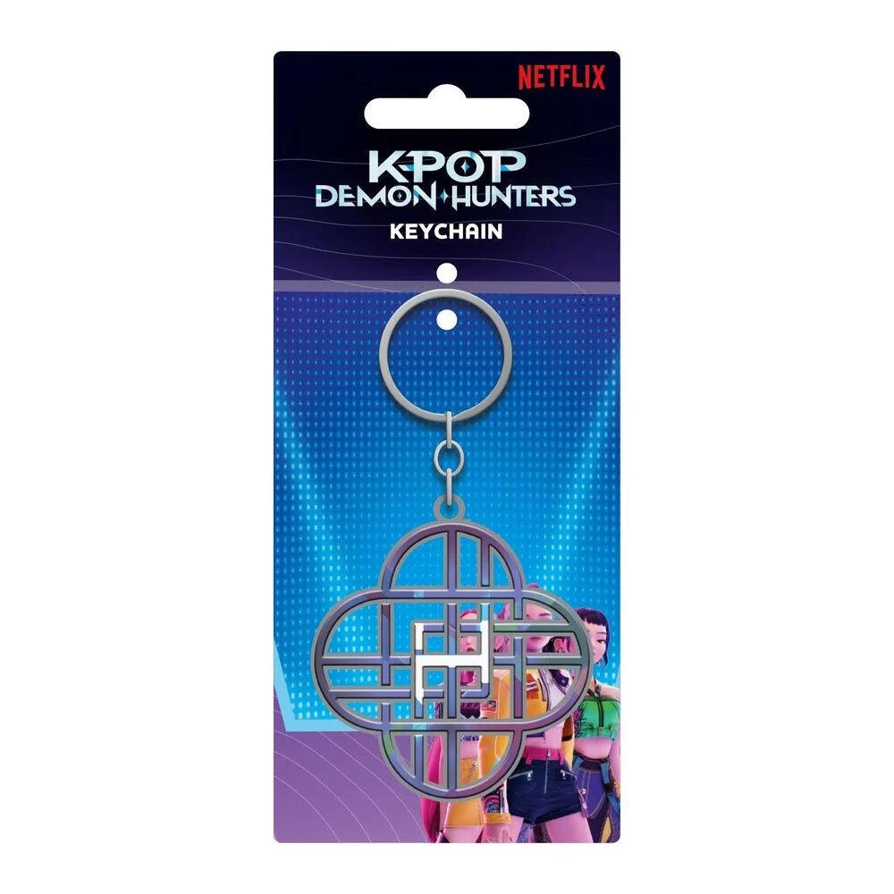 K-POP DEMON HUNTERS - HUNTRIX LOGO / METAL KEYCHAIN