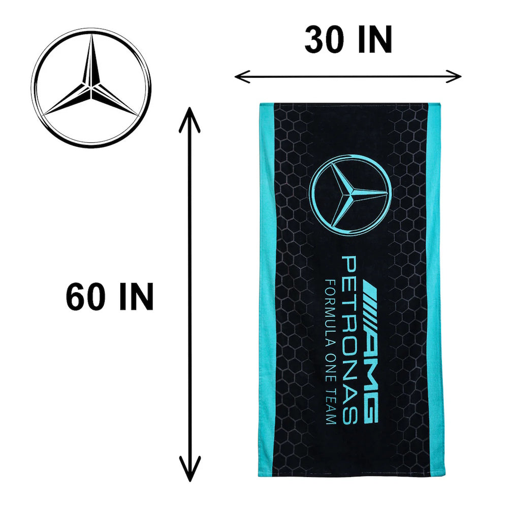 FORMULA ONE(F1) フォーァミュラワン - Mercedes-AMG Petronas タオル|30×59インチ(約75×150cm) / タオル