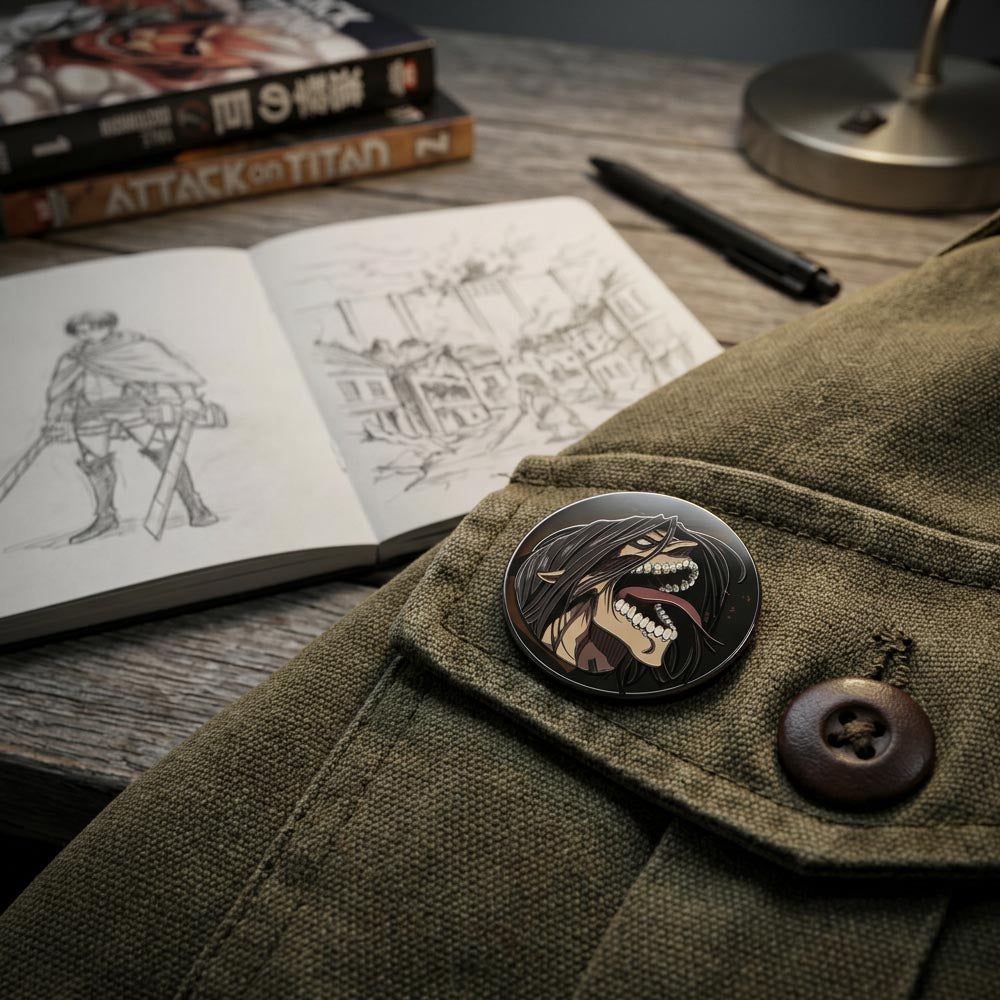 ATTACK ON TITAN 進撃の巨人 - EREN TITAN RAGE / バッジ