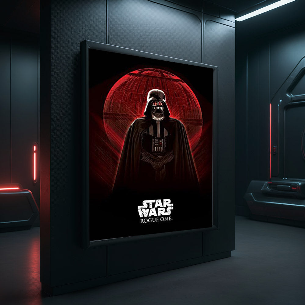 STAR WARS スターウォーズ - DARTH VADER & DEATH STAR / キャンバス・プリント木枠(60×80×3.8cm) / インテリア額