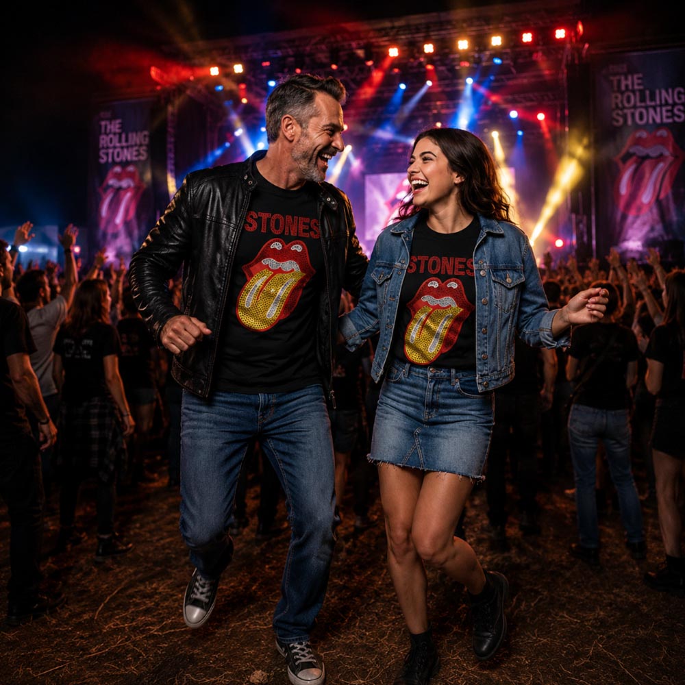 【予約商品】 ROLLING STONES ローリングストーンズ (7月 新譜 記念 ) - Dia Tongue / Embellished / Tシャツ / メンズ