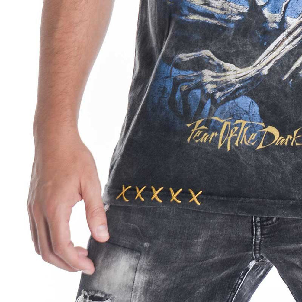 IRON MAIDEN アイアンメイデン (11月 来日 記念 ) - fear of the dark Xavi Magic Day Black / 暗闇で光る / バックプリントあり / Tシャツ / メンズ