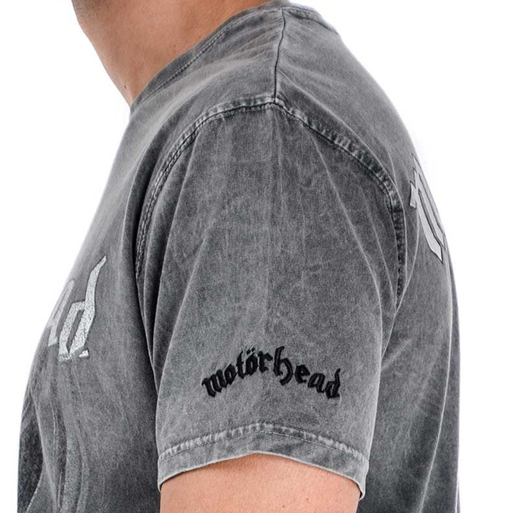 MOTORHEAD モーターヘッド - England logo Rex Calipo / パッチ加工 / バックプリントあり / Tシャツ / メンズ