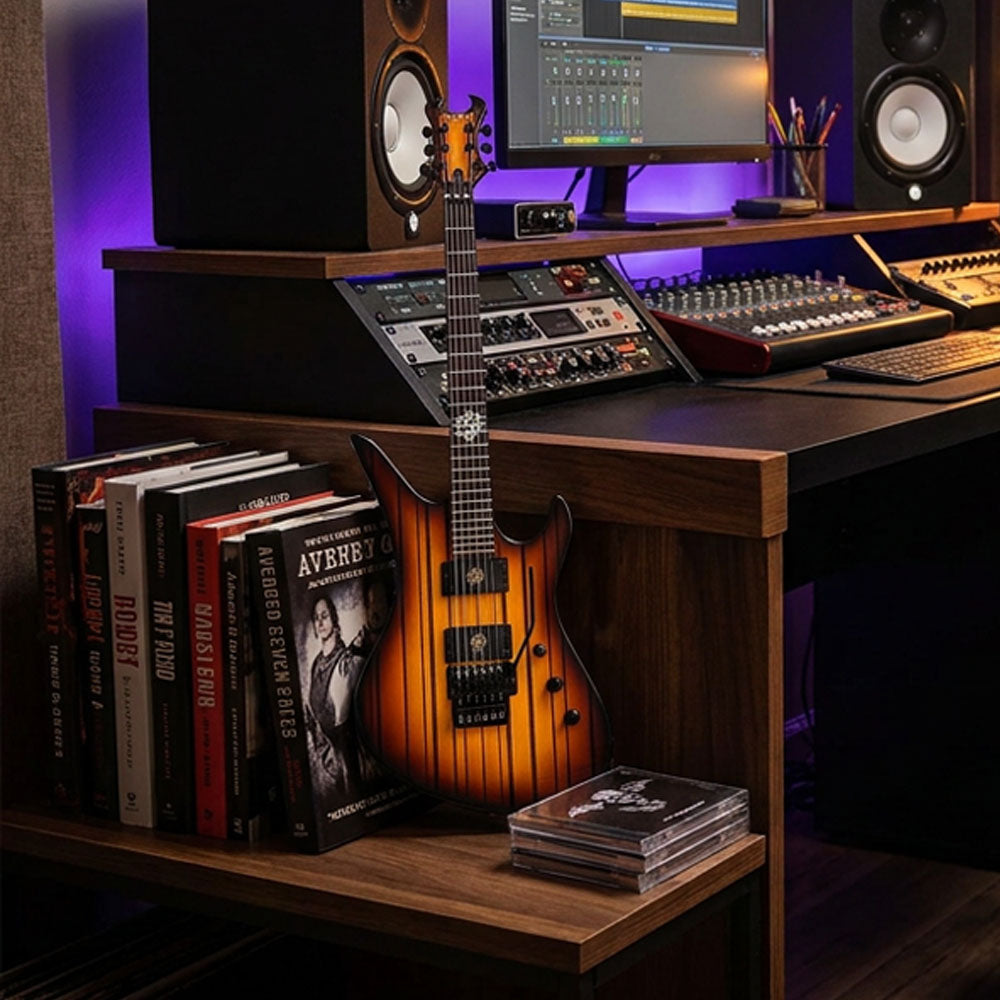 AVENGED SEVENFOLD アヴェンジドセヴンフォールド (9月 来日 ) - Synyster Gates FR USA Signature Schecter / ミニチュア楽器