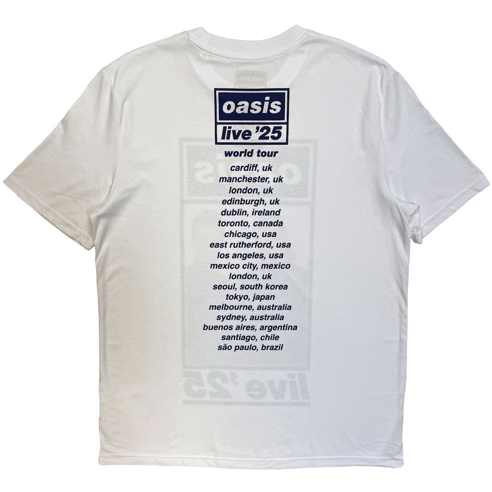 OASIS オアシス (映画「オアシス:ドント・ルック・バック・イン・アンガー」公開 ) - Colour Photo Live '25 World Tour / バックプリントあり / ツアー会場限定 / Tシャツ / メンズ
