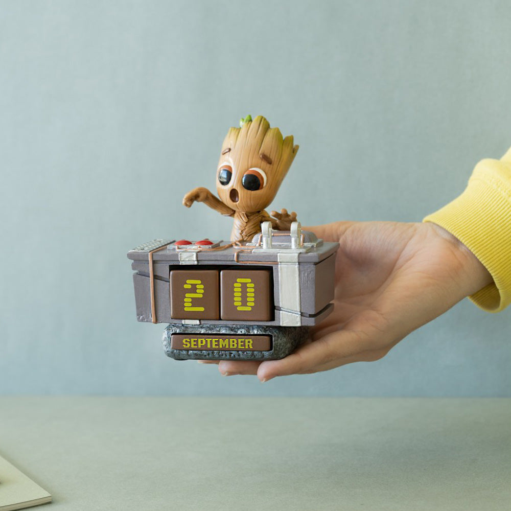 【予約商品】 GUARDIANS OF THE GALAXY ガーディアンズ・オブ・ギャラクシー - GROOT DEATH BUTTON 3Dパーペチュアルカレンダー / 永久カレンダー / カレンダー・ダイアリー