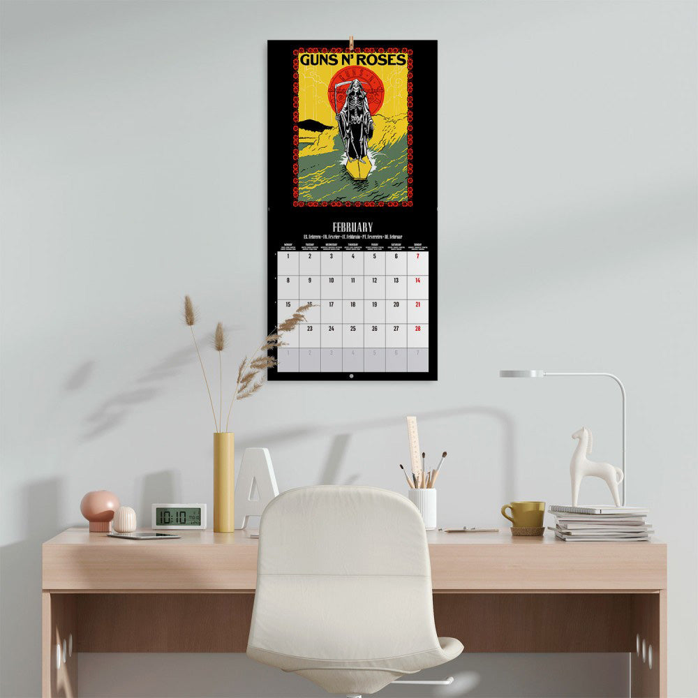 【予約商品】 GUNS N ROSES ガンズアンドローゼズ (デビュー 40周年 ) - 2027 Calendar / 壁掛け / カレンダー・ダイアリー