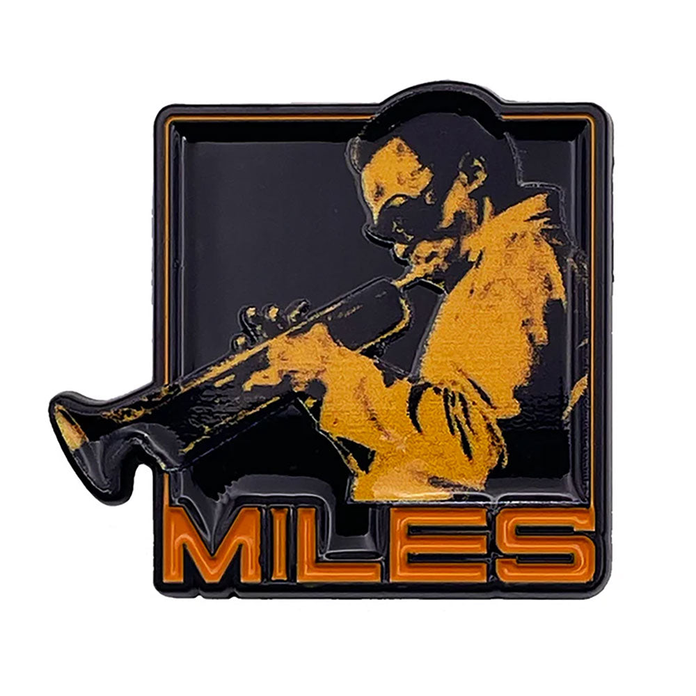MILES DAVIS - (生誕 100周年 ) - Orange Trumpet Lapel Pin