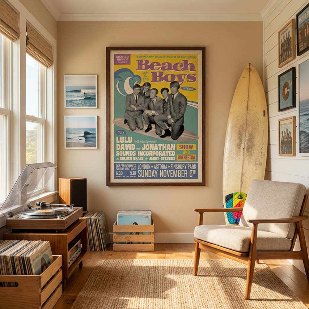 THE BEACH BOYS ビーチボーイズ (結成 65周年 ) - Vintage Concert Poster / ポスター
