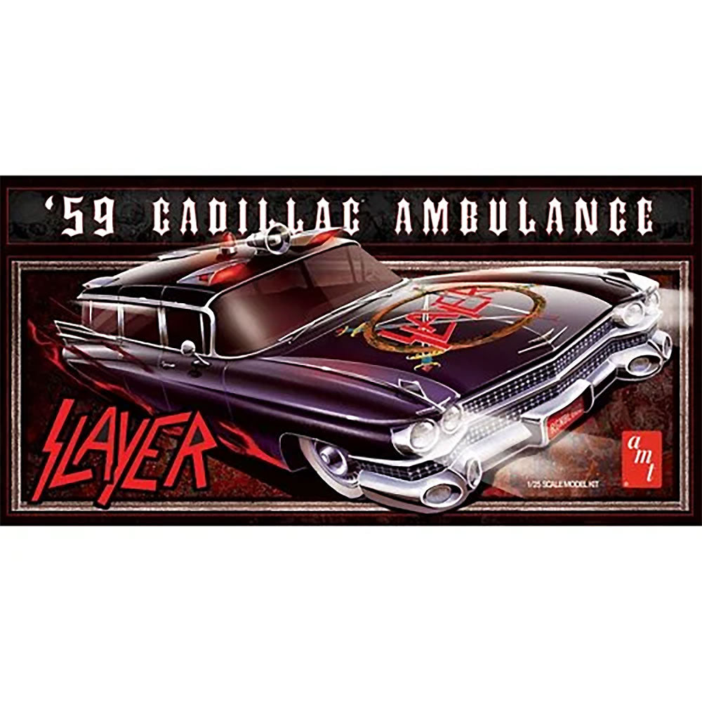 SLAYER - (結成 45周年 ) - 1959 Cadillac Ambulance 1:25 Scale Model Kit