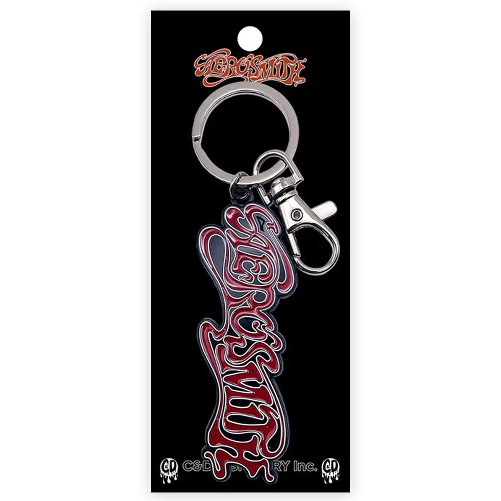 AEROSMITH エアロスミス - Name Logo / キーホルダー