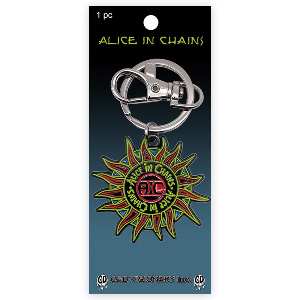 ALICE IN CHAINS アリスインチェインズ - Sun Logo / キーホルダー