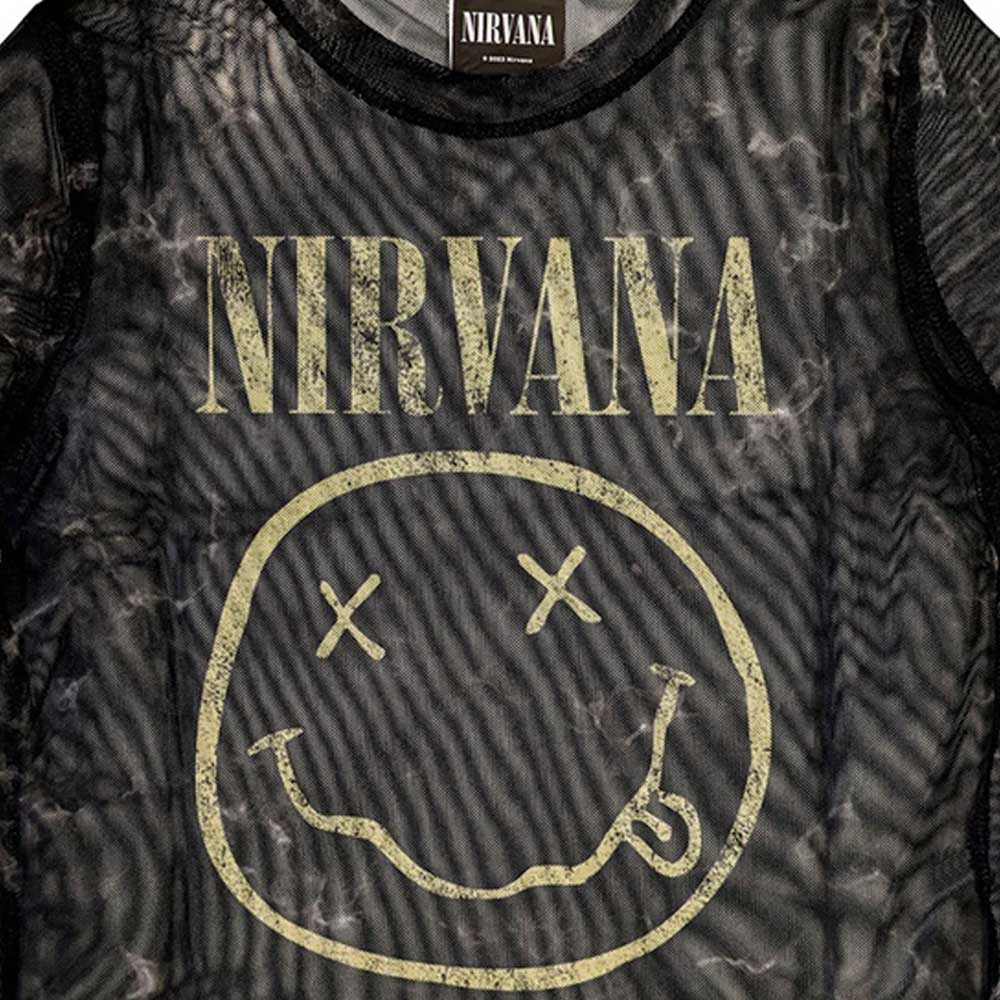 NIRVANA ニルヴァーナ (Nevermind 35周年 ) - Yellow Happy Face / CROP / トップス / レディース