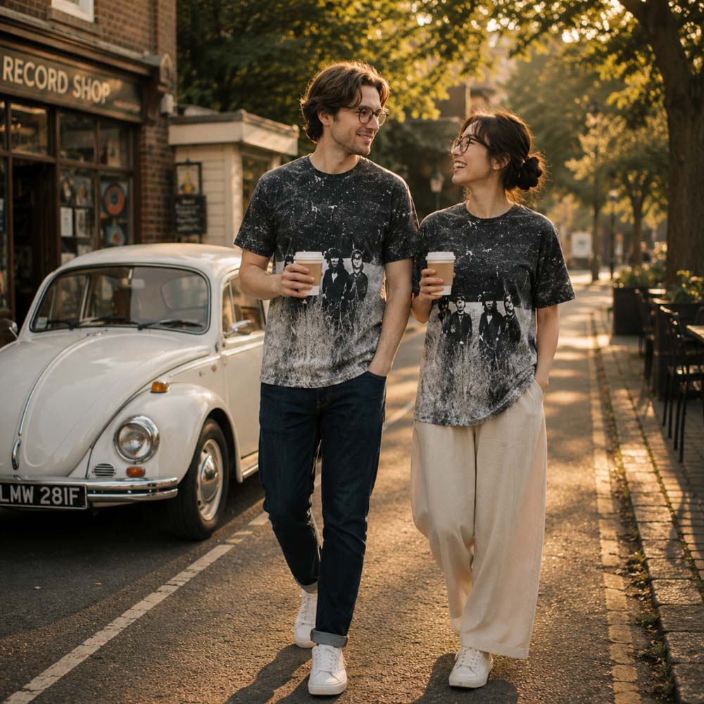 THE BEATLES ビートルズ (来日 60周年 ) - Tittenhurst Park Field / バックプリントあり / All Over Print / Tシャツ / メンズ