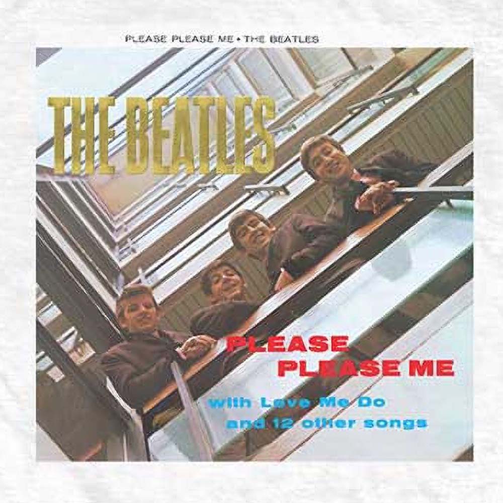 THE BEATLES ビートルズ (来日 60周年 ) - Please Please Me Gold Foiled / Embellished / Tシャツ / メンズ