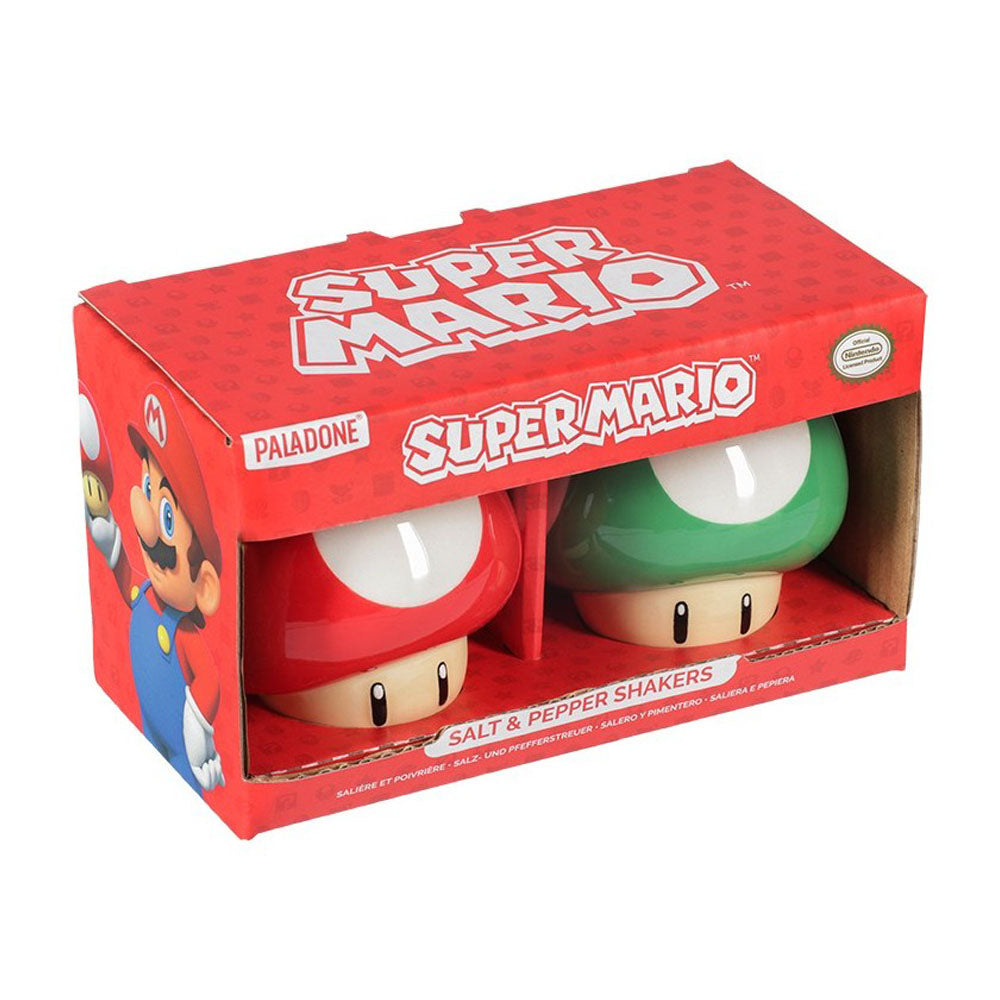 SUPER MARIO スーパーマリオ - Super Mushroom Salt & Pepper Shakers / セット / キッチン用品