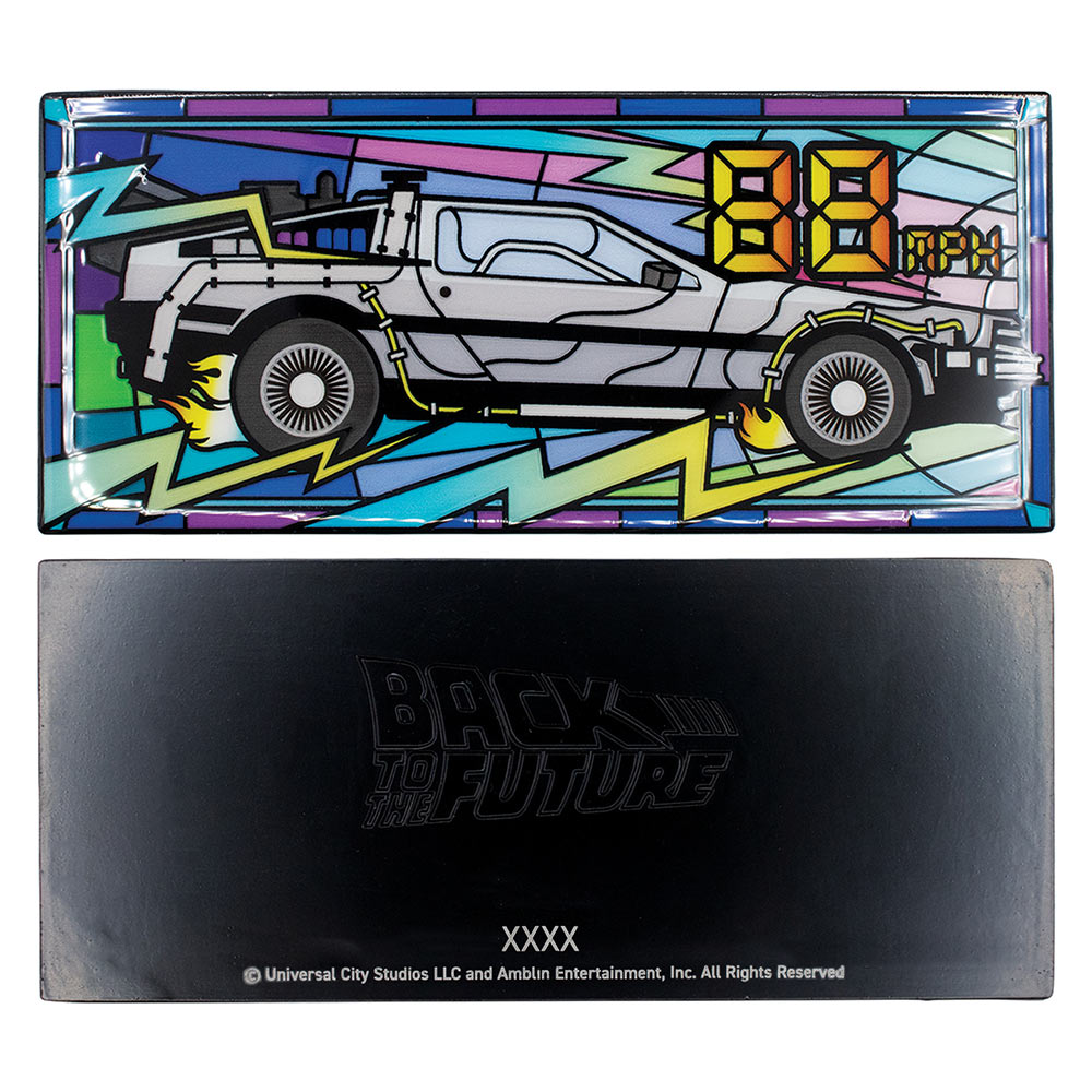 【予約商品】 BACK TO THE FUTURE バックトゥザフューチャー - Limited Edition Stained Glass-Style Ingot / 世界限定5,000 / インテリア置物