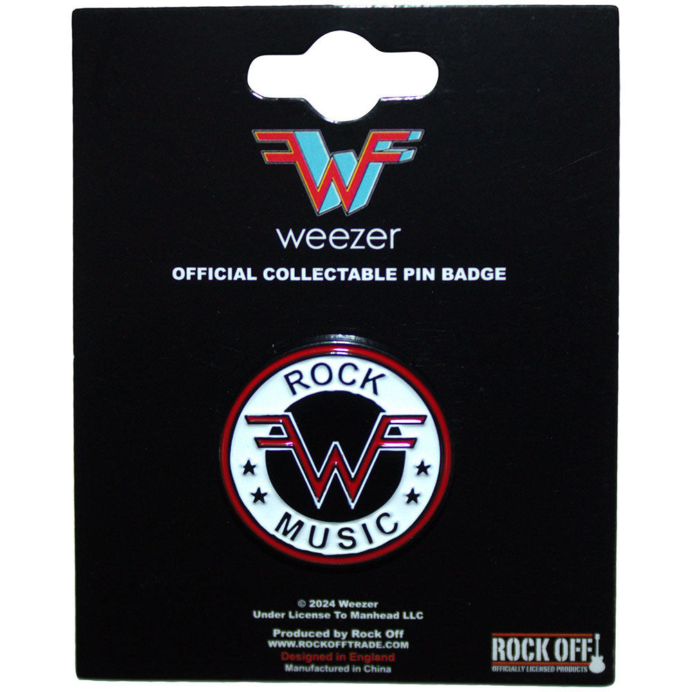 WEEZER ウィーザー (来日 30周年 ) - Rock Music Emblem / バッジ