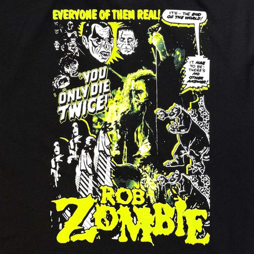【予約商品】 ROB ZOMBIE ロブゾンビ - Die Twice / ジップ / スリーブ&バックプリントあり / パーカー・スウェット / メンズ