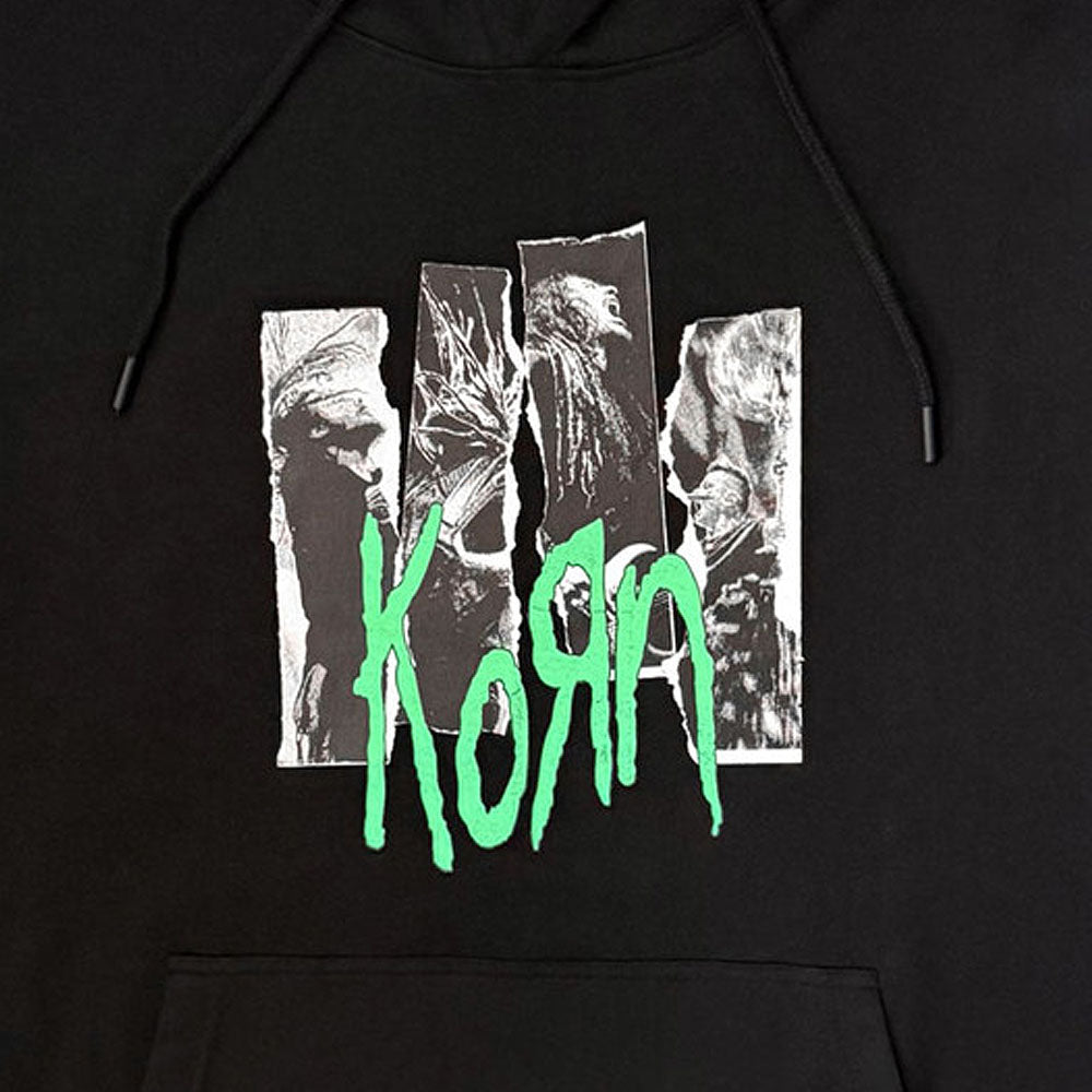 【予約商品】 KORN コーン - Ripped Photos / スリーブプリントあり / パーカー・スウェット / メンズ