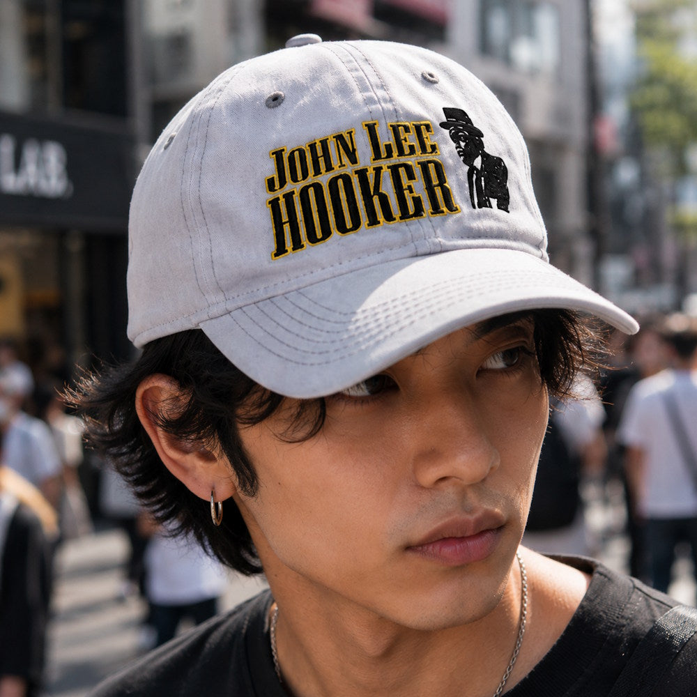【予約商品】 JOHN LEE HOOKER ジョンコルトレーン (生誕 100周年 ) - Silhouette Unstructured Light Grey / キャップ / メンズ