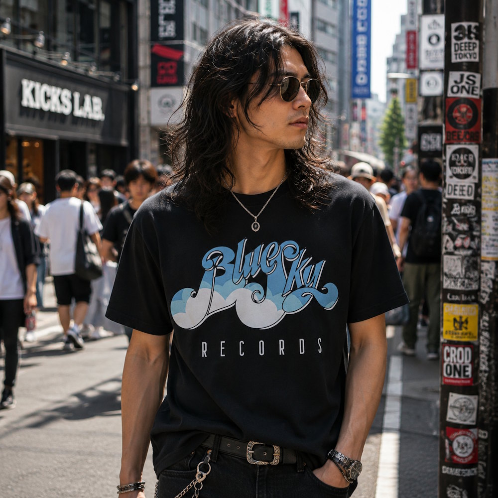 【予約商品】 BLUE SKY RECORDS ブルースカイレコード - Logo / Tシャツ / メンズ
