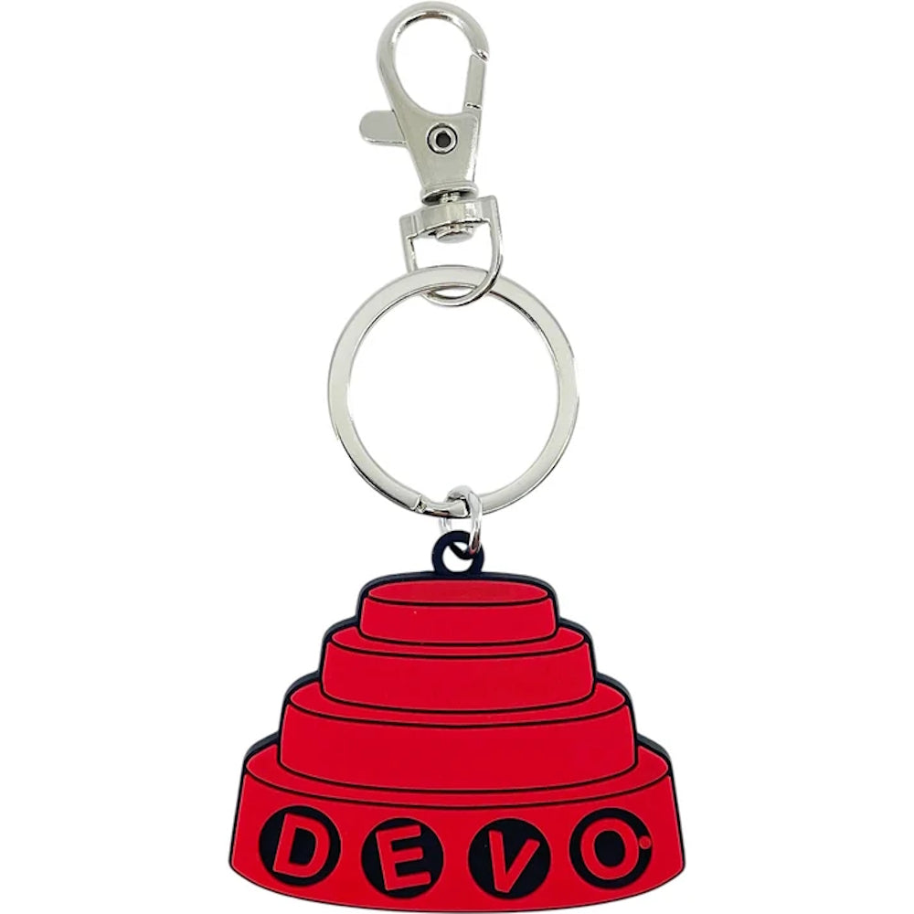 DEVO - Dome Hat Rubber Keychain