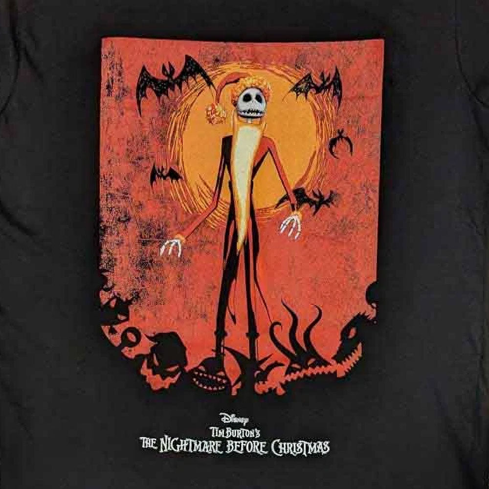 NIGHTMARE BEFORE CHRISTMAS ナイトメアー・ビフォア・クリスマス - Jack Orange Sun & Logo / Tシャツ / メンズ