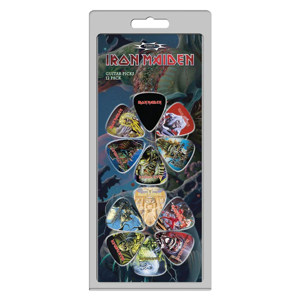 IRON MAIDEN - (11月 来日 記念 ) - 12 PACK OFFICIAL LICENSING GUITAR PICKS / ギターピック 12枚セット