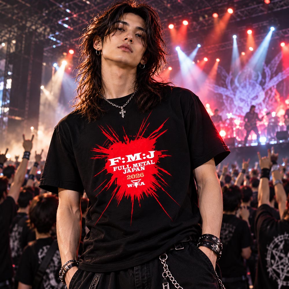 【予約商品】 FULL METAL JAPAN フルメタルジャパン - Red Splash 2026 / Tシャツ / メンズ