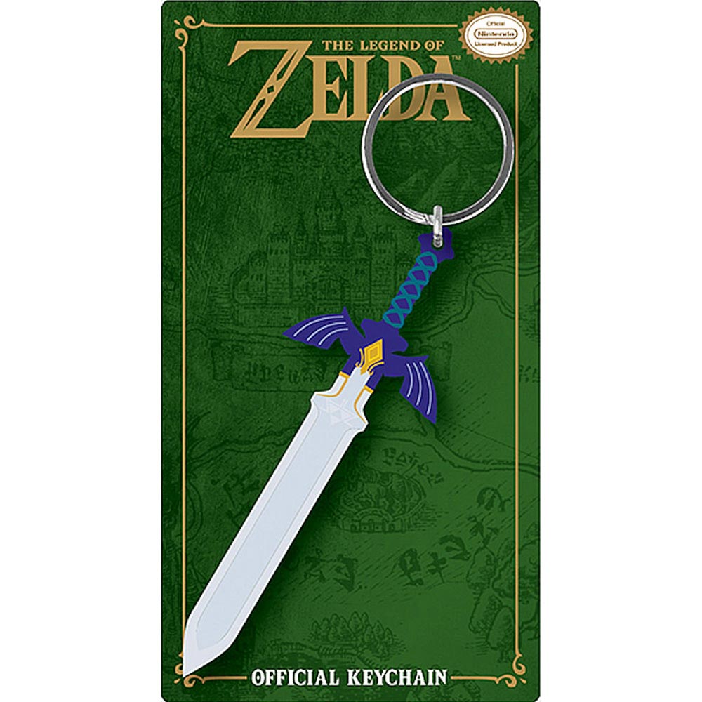 THE LEGEND OF ZELDA ゼルダの伝説 - Master Sword / ラバー・キーリング / キーホルダー - PGS