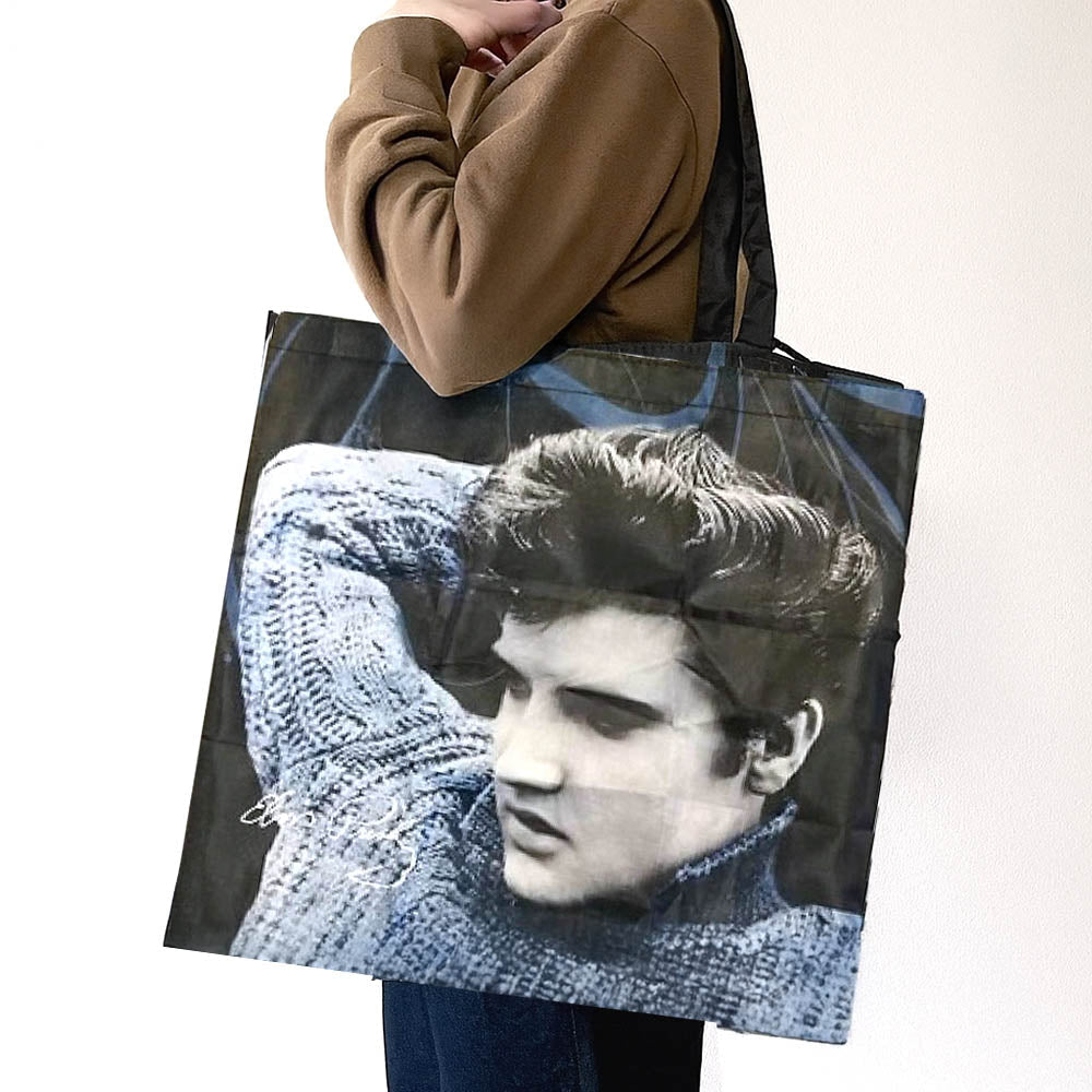 ELVIS PRESLEY エルヴィスプレスリー (RCAデビュー70周年 ) - Blue Sweater / バッグ|公式ライセンス商品|PGS