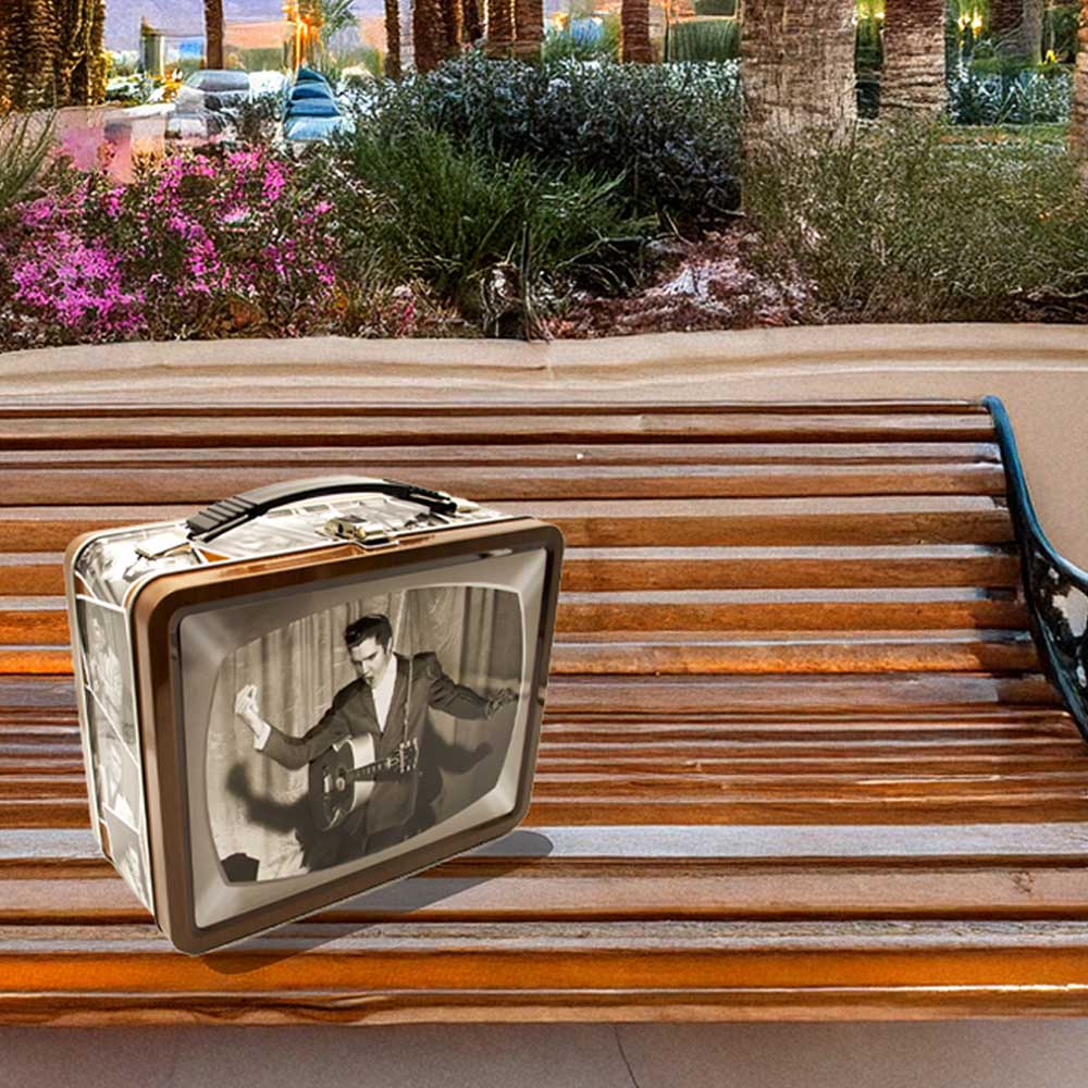 ELVIS PRESLEY エルヴィスプレスリー (RCAデビュー70周年 ) - TV Fun Box / Tin Tote / バッグ|公式ライセンス商品|PGS