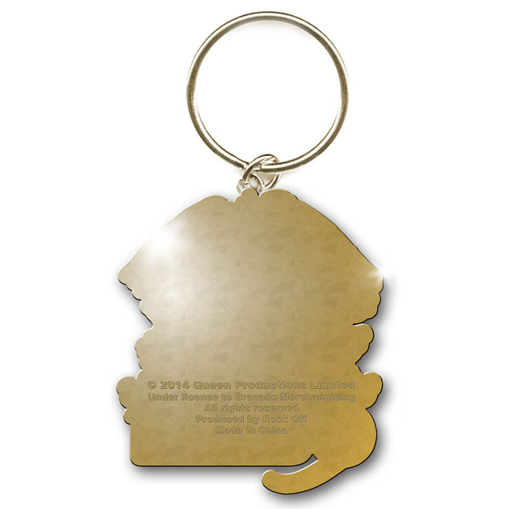 QUEEN クイーン (The Royal Four – 55th Anniversary ) - GOLD CRESTメタル・ゴールド / キーホルダー