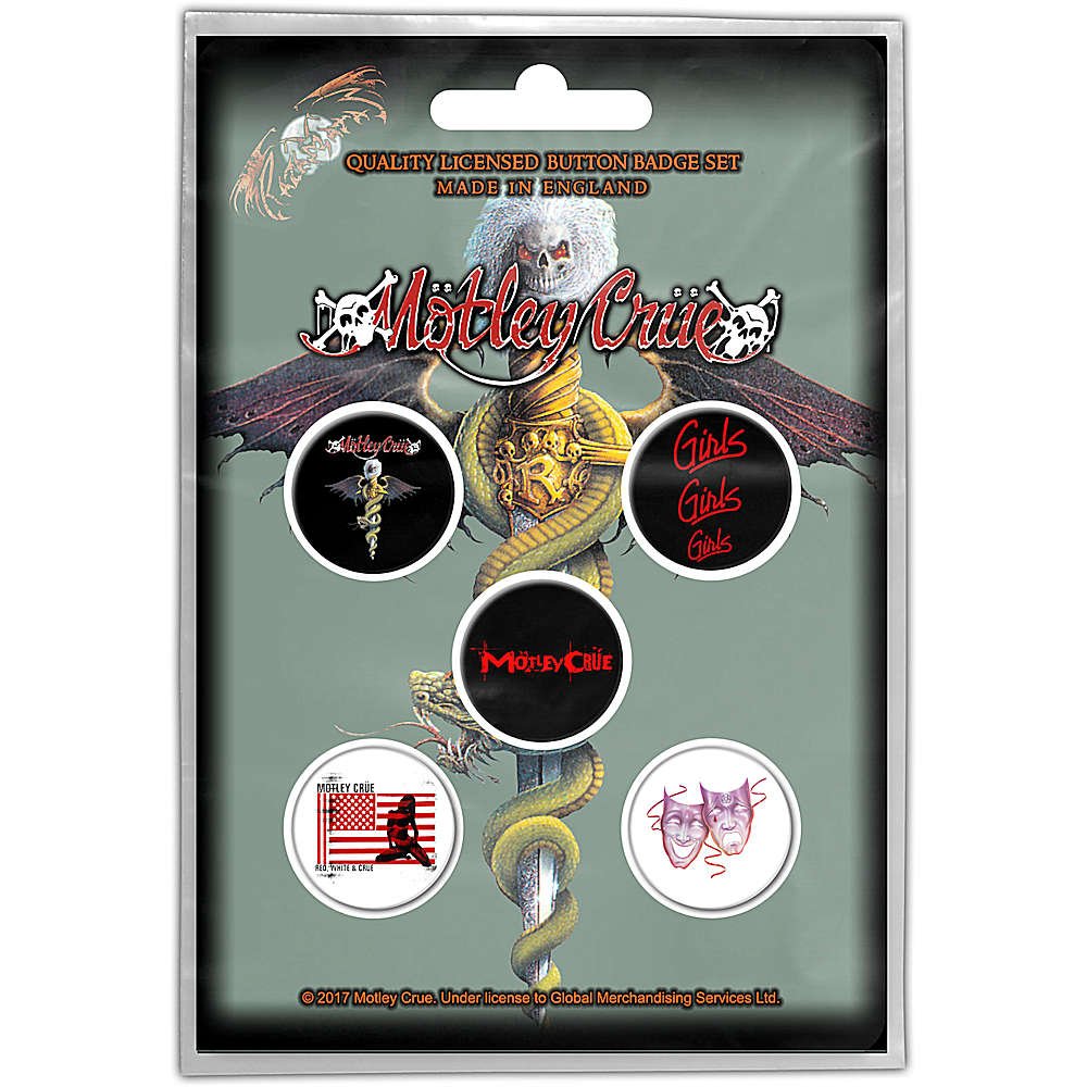 MOTLEY CRUE - (結成 45周年 ) - DR FEELGOOD 5個セット
