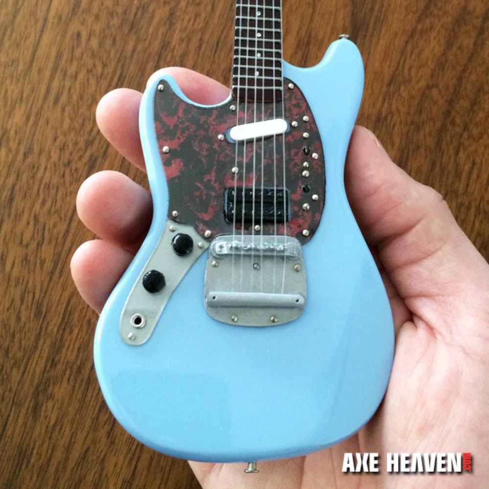 Fender Mustang Sonic Blue 4/1 スケール ミニチュア Officially Licensed Mini Sonic Blue Fender™ Mustang™ Guitar