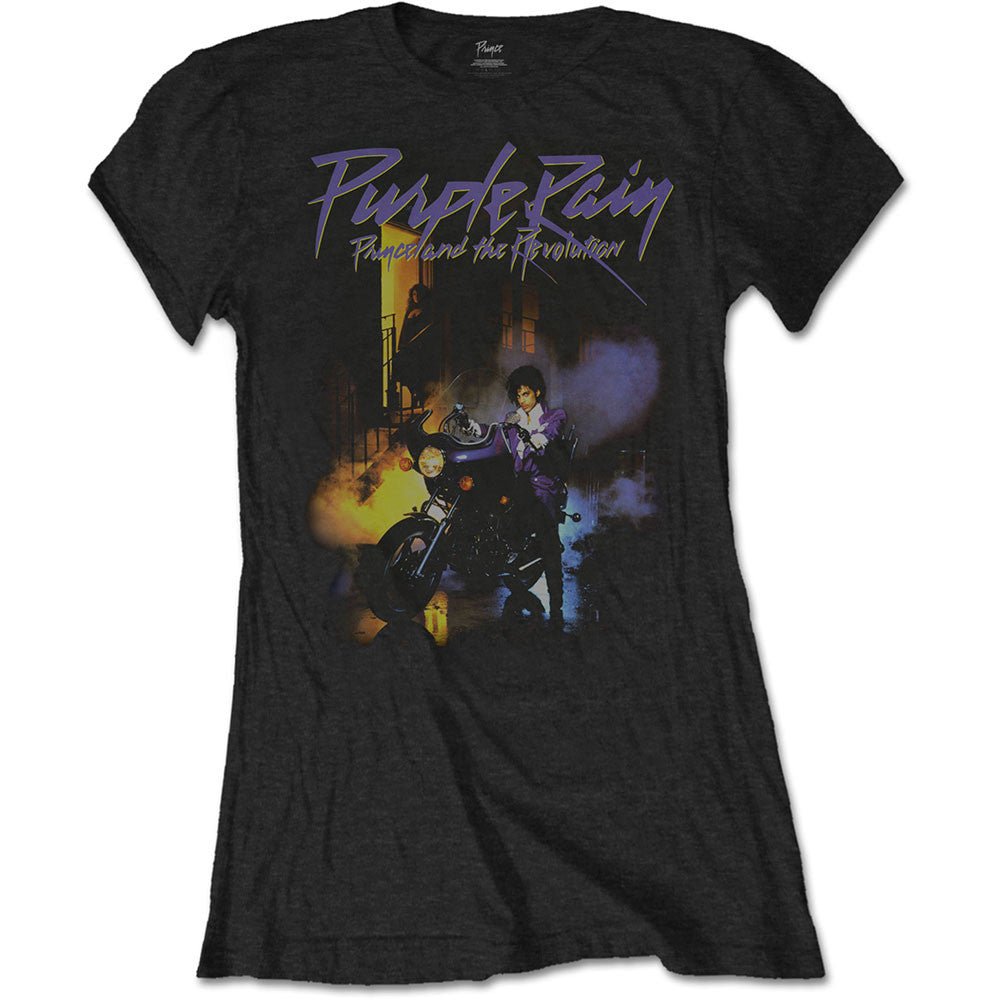 PRINCE プリンス (追悼 10年 ) - PURPLE RAIN / Tシャツ / レディース|公式ライセンス商品|PGS