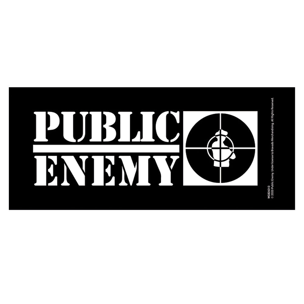 PUBLIC ENEMY パブリックエナミー - Crosshairs Logo / Black / マグカップ|公式ライセンス商品|PGS