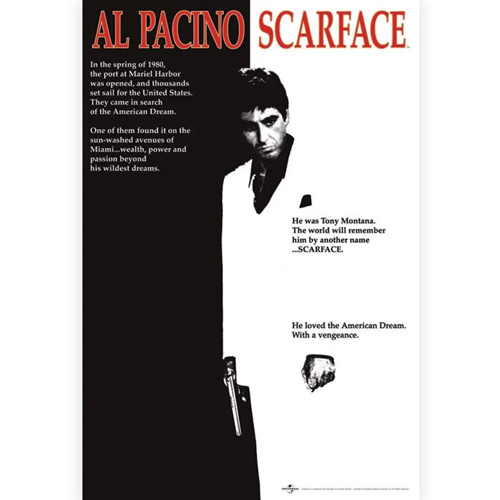 SCARFACE スカーフェイス - Movie Sheet / ポスター 【公式