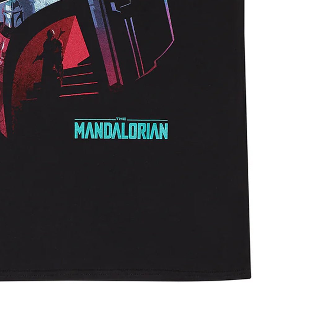 STAR WARS スターウォーズ (マンダロリアン・アンド・グローグー 5月22日 公開 ) - THE MANDALORIAN HELMET REFLECTION / Tシャツ / メンズ|公式ライセンス商品|PGS