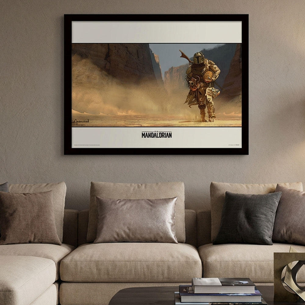 STAR WARS スターウォーズ (マンダロリアン・アンド・グローグー 5月22日 公開 ) - The Mandalorian Walk / インテリア額|公式ライセンス商品|PGS