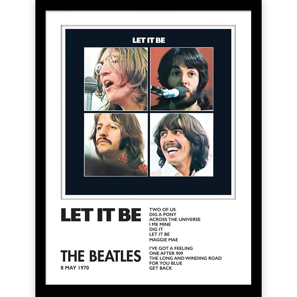 THE BEATLES ビートルズ (来日 60周年 ) - Let It Be / インテリア額