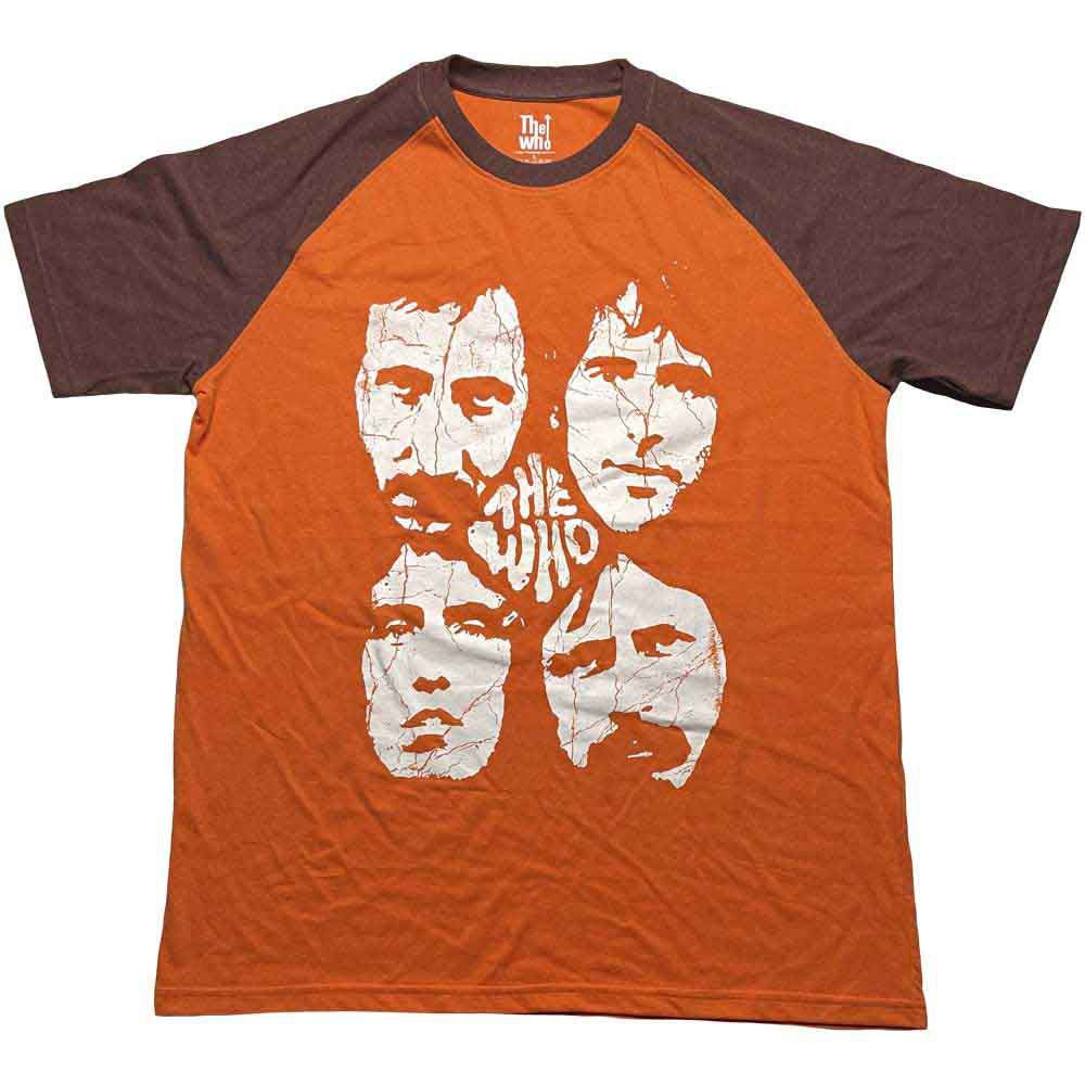 THE WHO ザ・フー - Faces / 半袖ラグラン / リンガー / Tシャツ