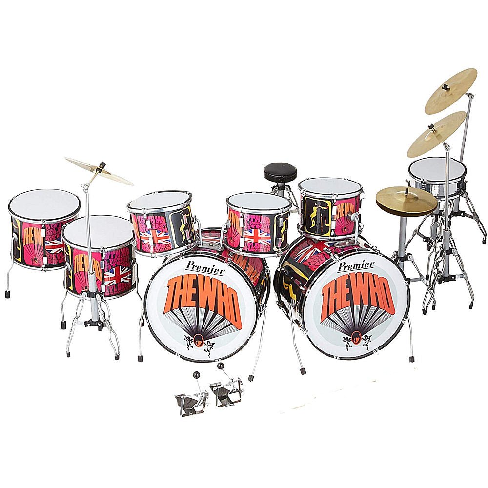 THE WHO ザ・フー KEITH MOON ドラム ミニチュア THE WHO ザ・フー - Keith Moon Drum Set（限定） / ミニチュア楽器