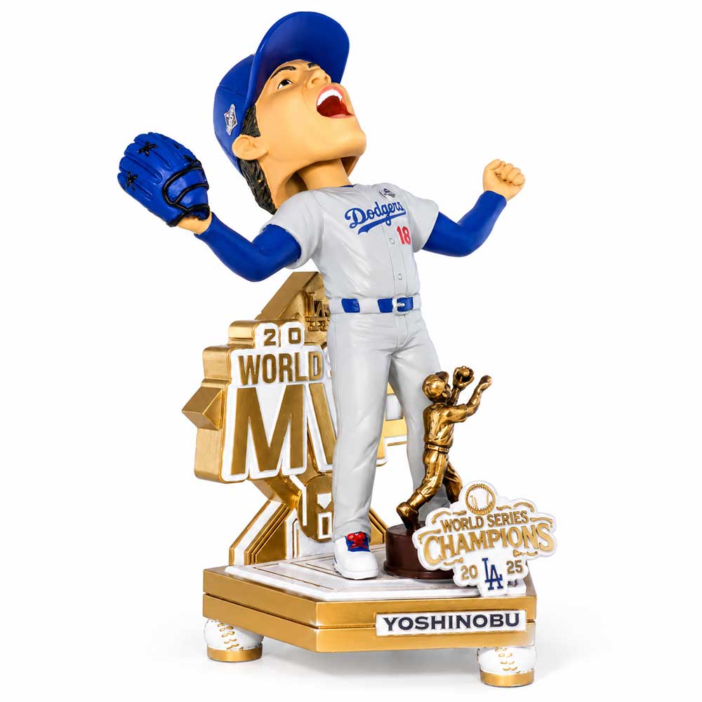 プロ野球パリーグボブルヘッド　山本由伸等 YOSHINOBU YAMAMOTO 山本由伸 - MLB公式 2025 ワールドシリーズMVP記念